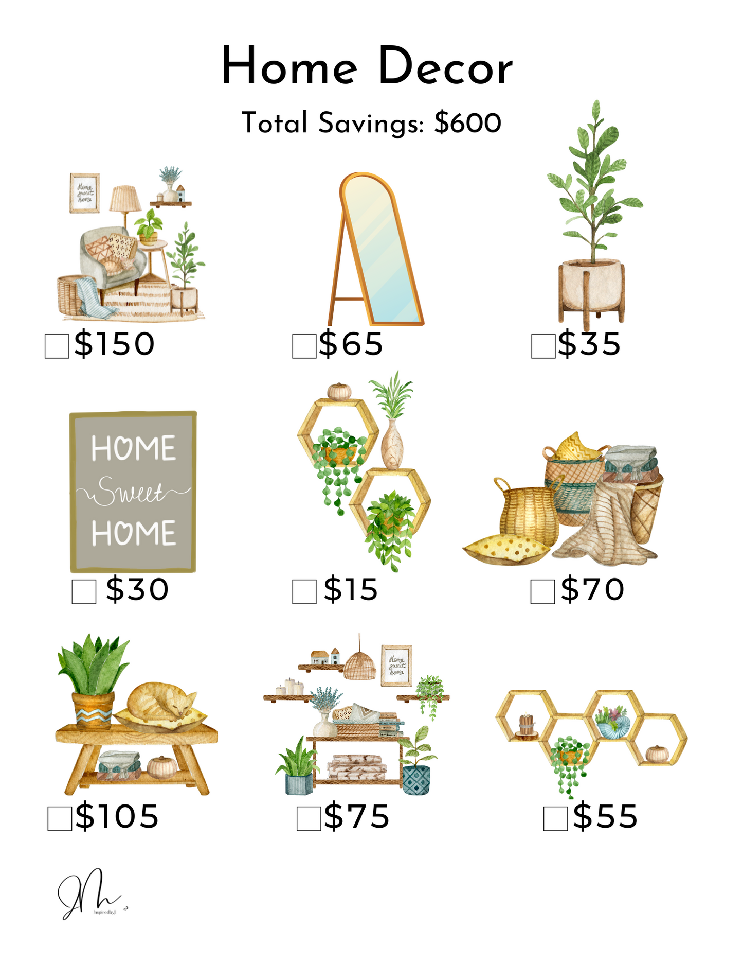 Home Savings Challenges