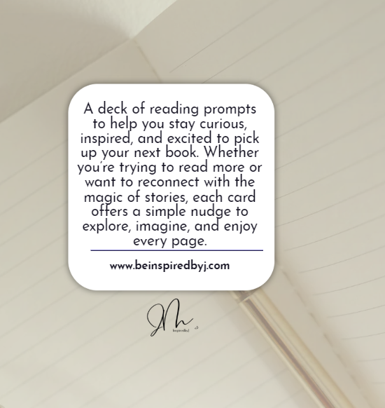 Book Lover's Motivational Prompt Deck