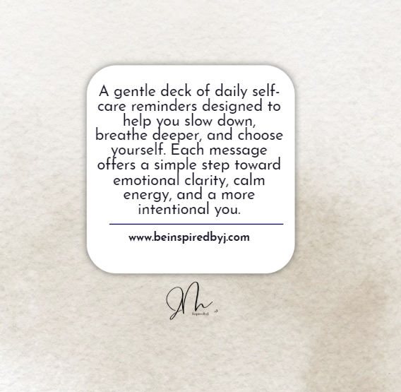 Self-Care Motivation Card Deck